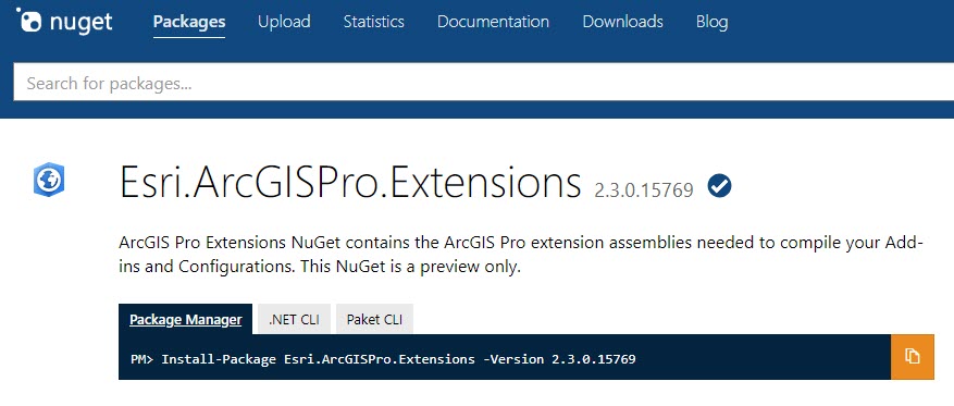 ArcGIS Pro Extensions NuGet